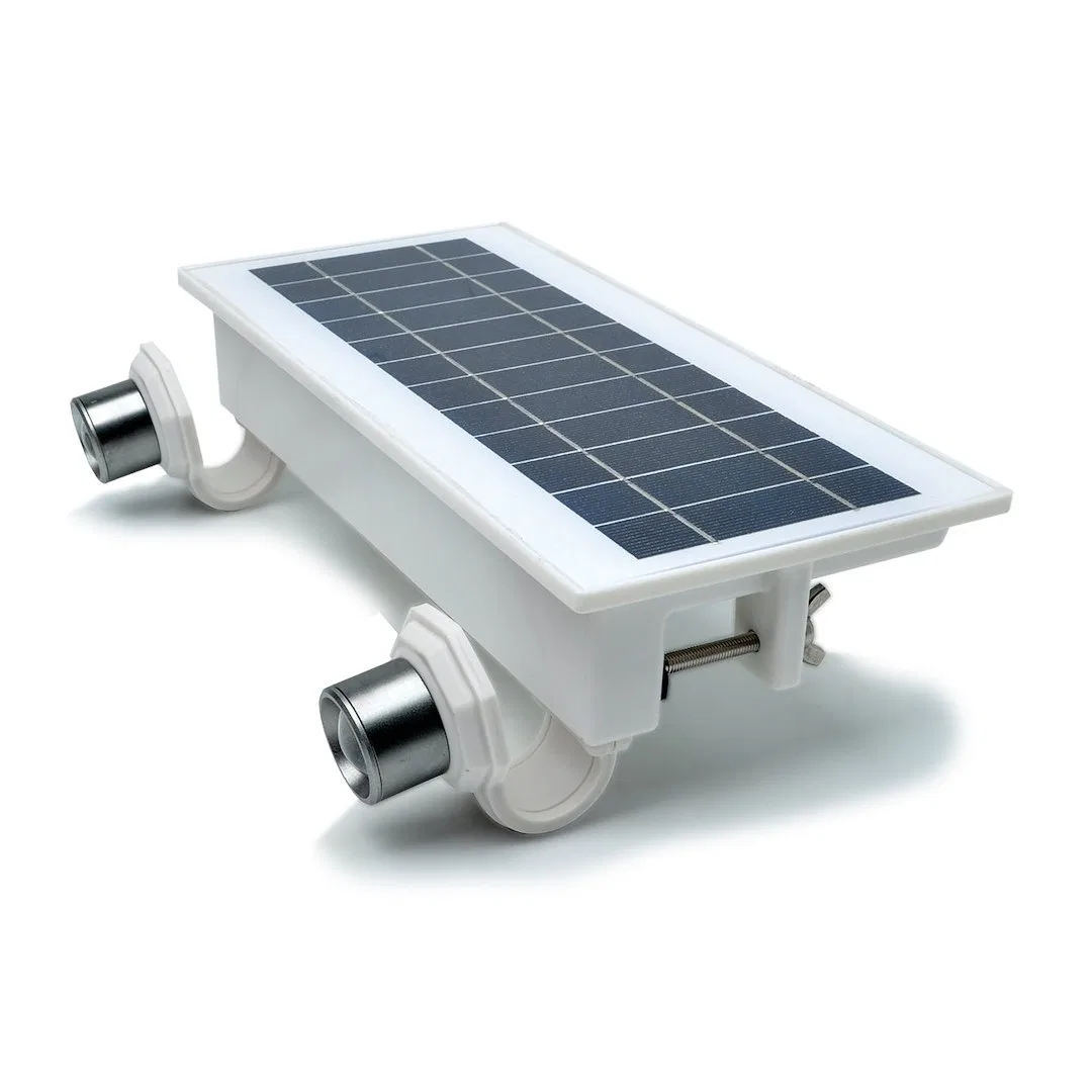 14212 – STKR CONCEPT Spotlight, LED White Rectangular Housing White Light Solar Powered Lithium-Ion Rechargeable Batt...